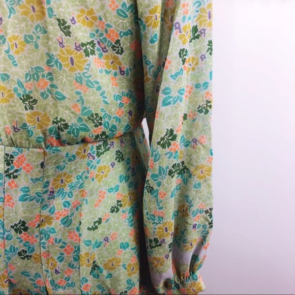 🍀 Vtg Spring Pleated Secretary Dress - Picture 7 of 9